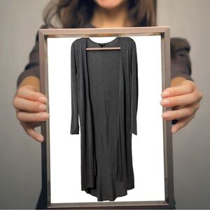 BOGO! Express Long Cardigan in Charcoal